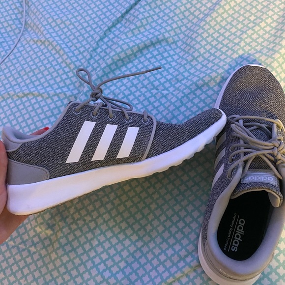 grey adidas running shoes - Picture 2 of 4